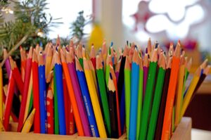 pen, coulours, child