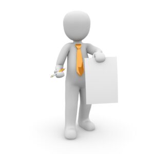 business card, contract, presentation
