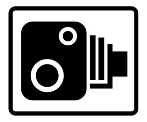 speed camera sign, road sign, traffic sign