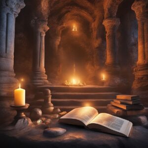ai generated, library, book