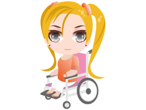 wheelchair, girl, lady