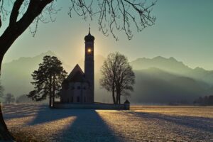 saint coloman, church, architecture, schwangau, winter, church, church, church, church, church