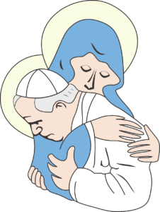 john paul 2, pope, maria, our lady, religion, halo, holy, embrace, totus tie, without background, people, characters, pope, pope, pope, pope, pope