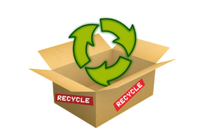 shipping box, recycle, package, cardboard, recycling, environment