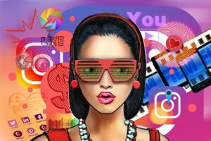 influencer, social media, woman, person, face, instagram logo, instagram, presence, marketing, business, network, advertiser, movie, music, icon, tiktok, lifestyle, online, internet, female, modern, dollar
